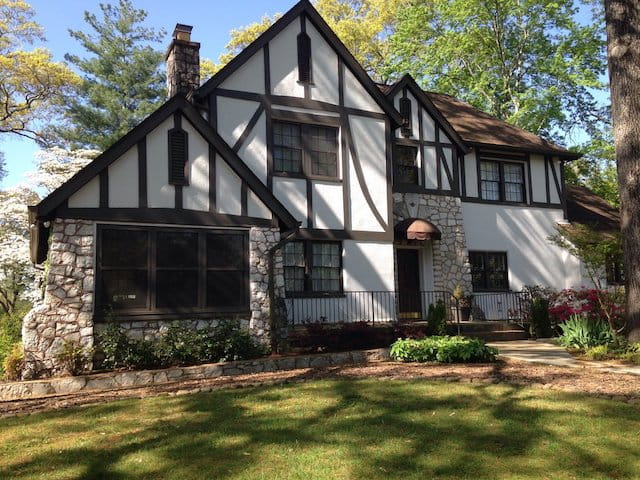 Фасад дома в стиле фахверк