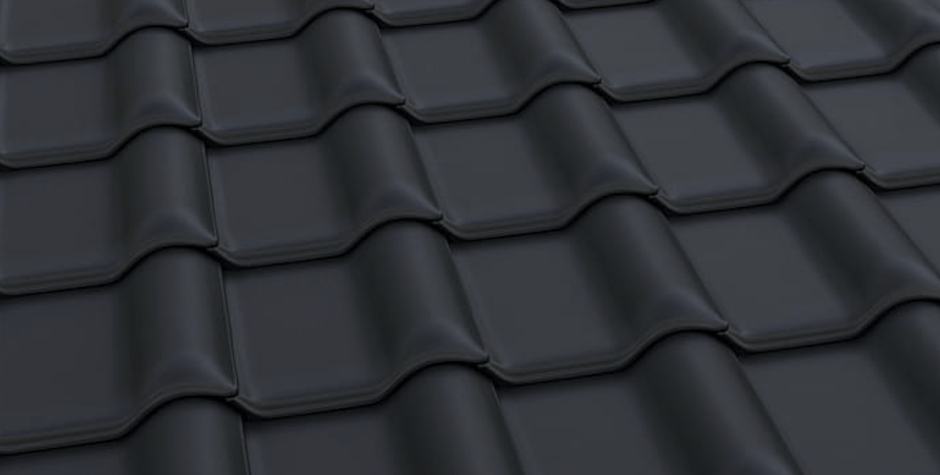 Керамическая черепица Рубин 13V Ангоб антрацит