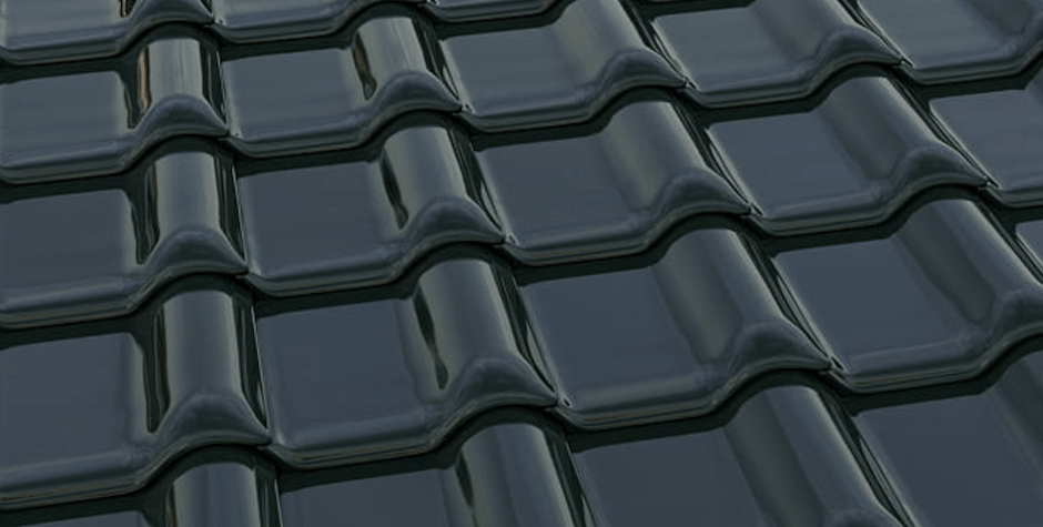 Керамическая черепица Рубин 13V Топ-глазурь зеленая ель