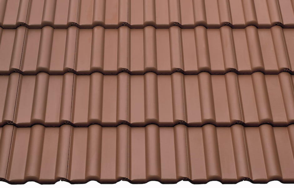 Минеральная черепица Braas коричневая