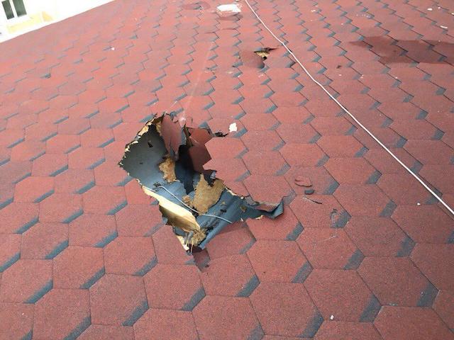 Поврежденная кровля