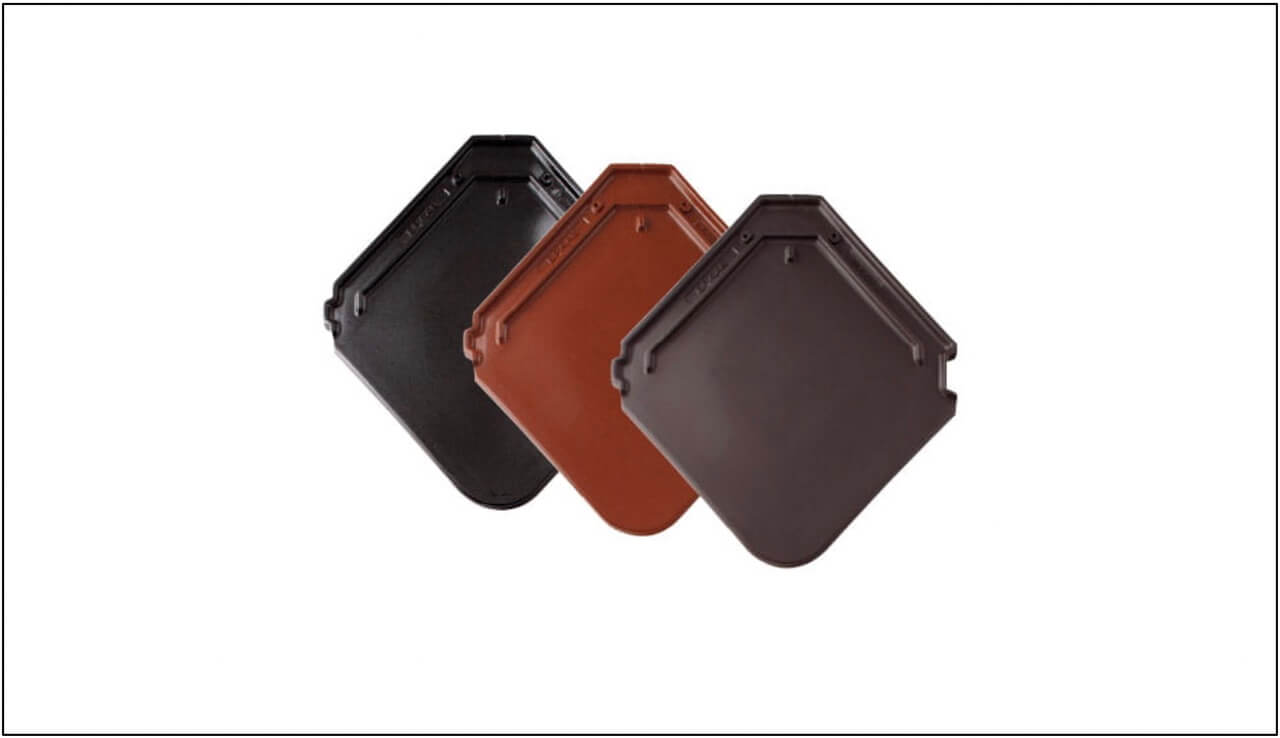 Ромбообразная керамическая черепица BRAAS Изумруд