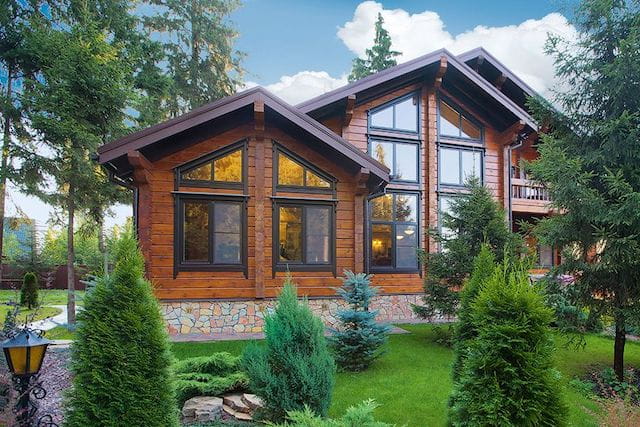 Загородный дом из клееного бруса