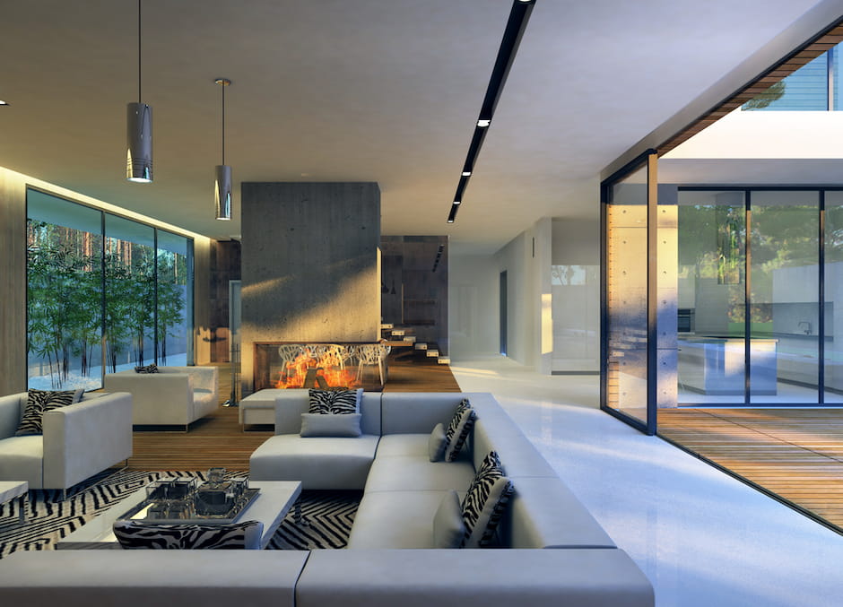 Загородный дом в стиле хай-тек