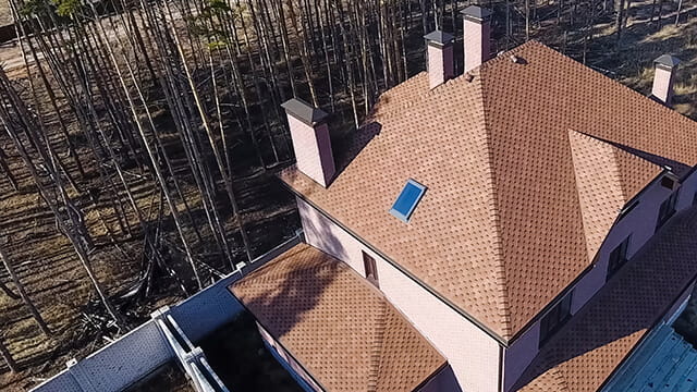 Кровля из гибкой черепицы