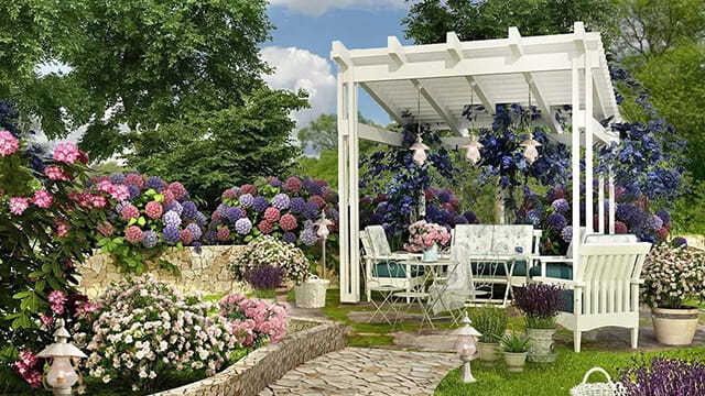 Сад в стиле прованс