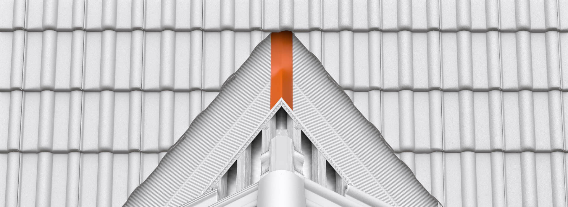 Лента для герметизации стыка желобков ендовы Braas